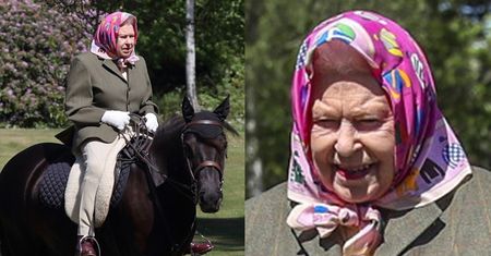 94-letnia królowa Elżbieta delektuje się przejażdżką na 14-letnim kucu (ZDJĘCIA)