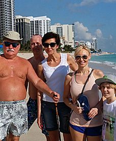 Wałęsa na urlopie w Miami