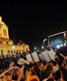 Starcia przed bułgarskim parlamentem w Sofii