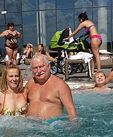 Lech Wałęsa na wakacjach