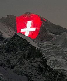 Illuminacja na Jungfrau