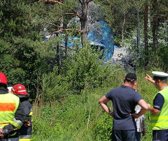 Wypadek samolotu w Olsztynie