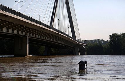Fala wezbraniowa przeszła przez Warszawę
