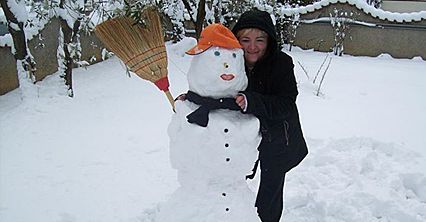 Radość ze śnieżnej zimy