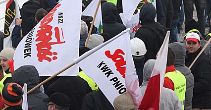 Protest pod JSW
