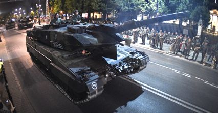 Próba przed defiladą z okazji święta Wojska Polskiego