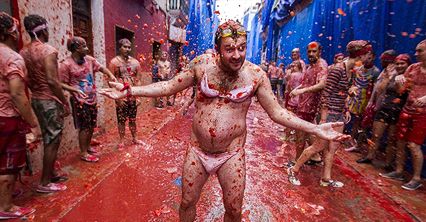 Tomatina - hiszpańska wojna na pomidory