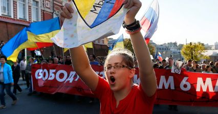Wielki protest w Moskwie przeciwko wojnie na Ukrainie