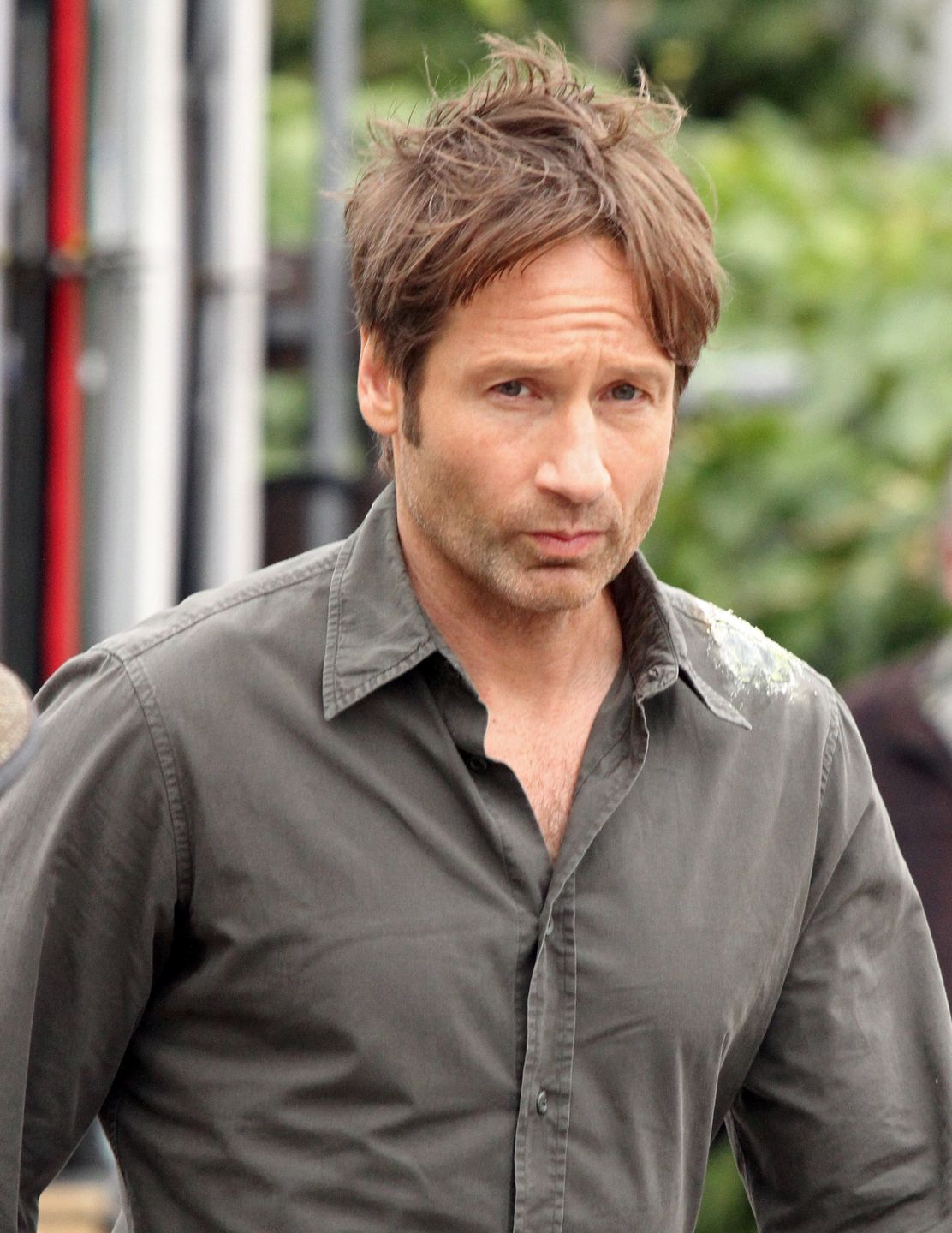 David Duchovny na planie "Californication", 2010