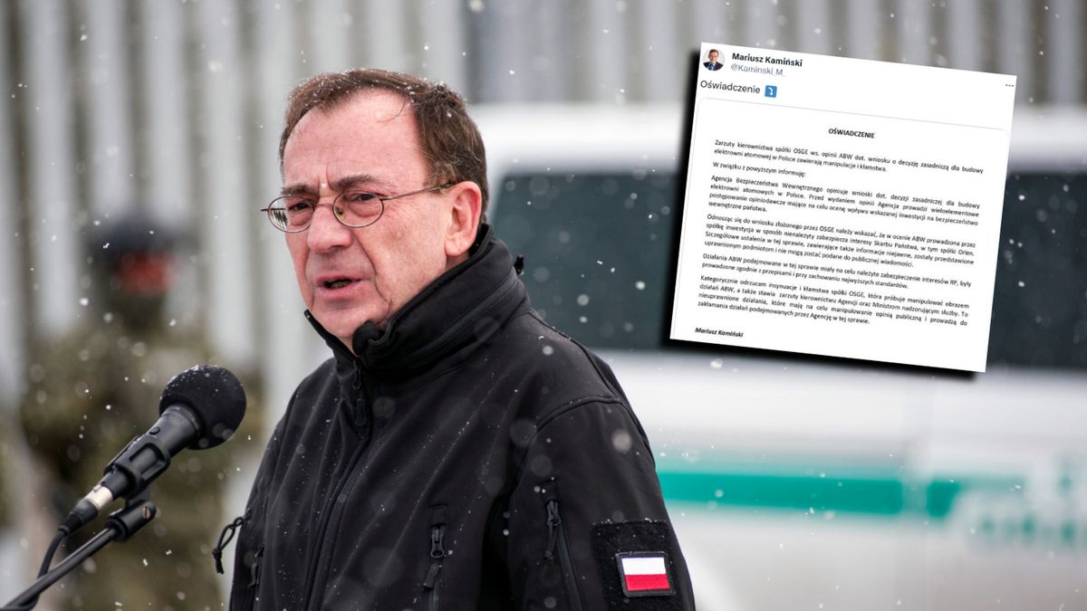 Dali czerwone światło spółce Orlenu. Mariusz Kamiński zabiera głos