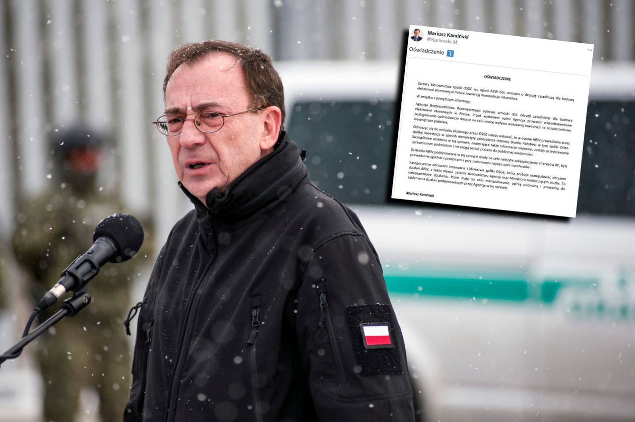 Dali czerwone światło spółce Orlenu. Mariusz Kamiński zabiera głos