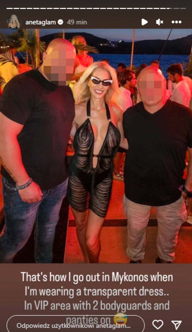 Aneta Glam imprezuje w skąpym stroju i znów atakuje Justynę Gradek