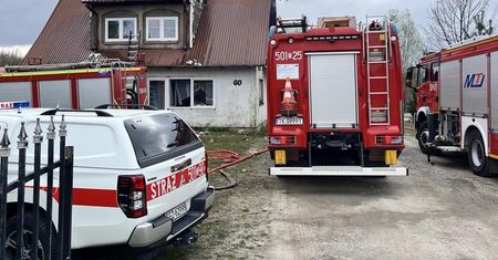 Pożar budynku mieszkalnego w miejscowości Osiek
