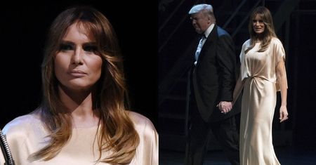 Elegancka Melania Trump w jedwabnej sukience za 15 tysięcy (ZDJĘCIA)
