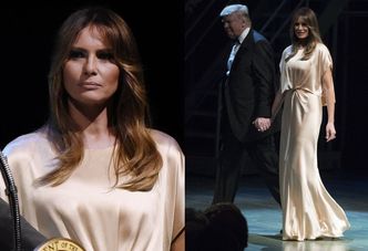 Elegancka Melania Trump w jedwabnej sukience za 15 tysięcy (ZDJĘCIA)