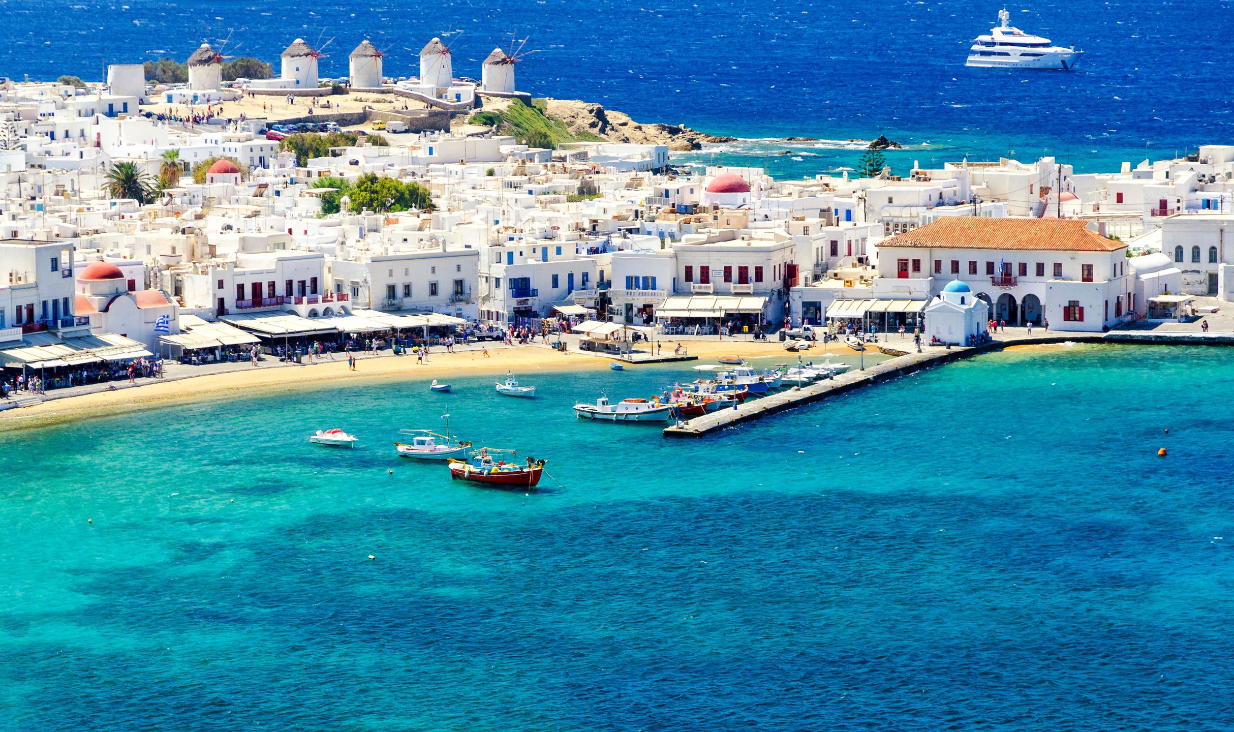 Grecka wyspa Mykonos zachwyca widokami