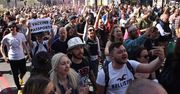Wielka Brytania. Protest w Londynie przeciwko paszportom szczepionkowym