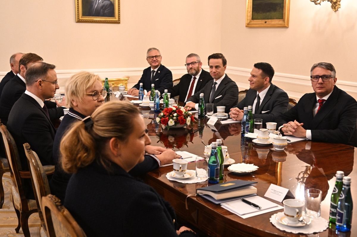 Konsultacje z przedstawicielami Konfederacji w Pałacu Prezydenckim
