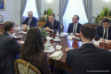 Prezydent Nawrocki przyjął delegację Meta Platforms. 