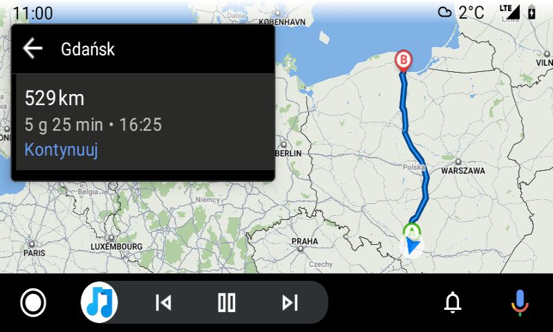 Alternatywne drogi dojazdu nie wyświetlają się za każdym razem, fot. Oskar Ziomek.