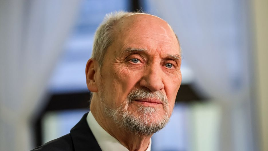 WARSAW, MAZOWIECKIE, POLAND - 2024/01/26: Antoni Macierewicz, former Minister of Defence of Poland talks to the press during the 4th session of Polish Parliament that takes place amid chaos created by legal disagreement with the previous government. The present government assumed power in Poland on December 13, 2023, succeeding the Law and Justice far-right political party, which had held control for eight years. Both factions level accusations of unconstitutional actions against each other, resulting in the coexistence of two de facto legal systems within the country. (Photo by Dominika Zarzycka/SOPA Images/LightRocket via Getty Images)