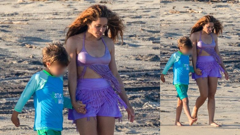 Shakira szaleje z synami na plaży w Meksyku