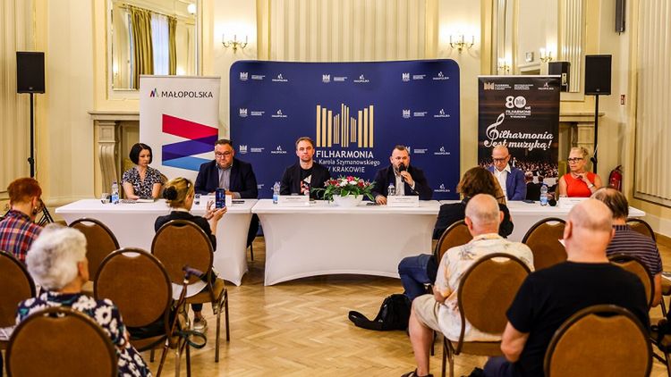 Konferencja prasowa podsumowująca 80. Jubileuszowy Sezon Artystyczny Filharmonii Krakowskiej © Biuro Prasowe UMWM