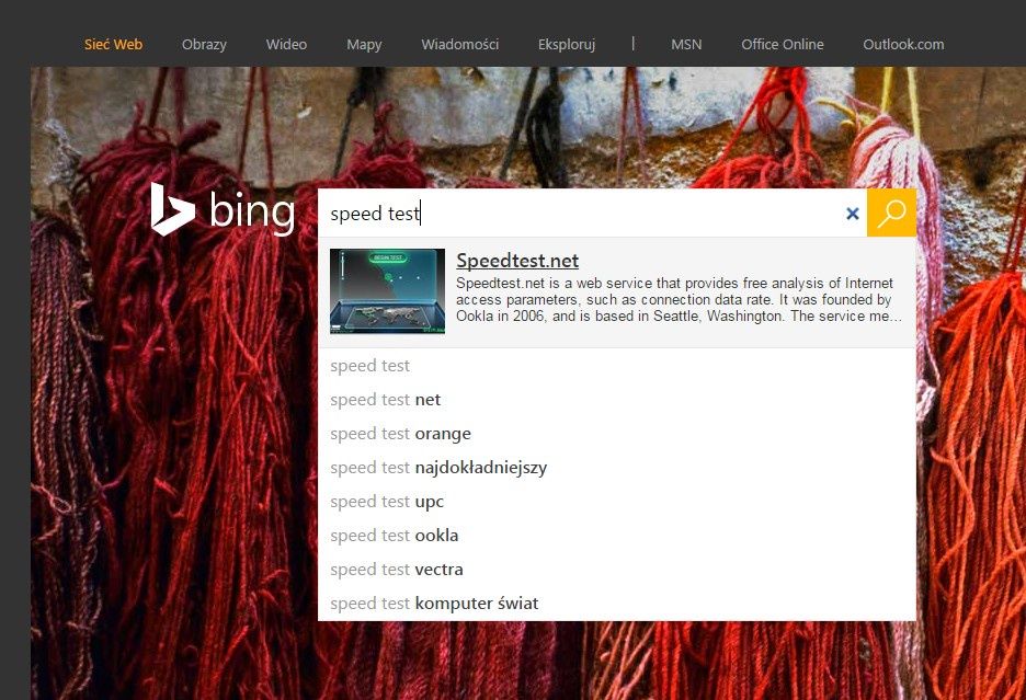 Bing Speed Test