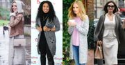 Z czym szary kardigan noszą celebrytki?
