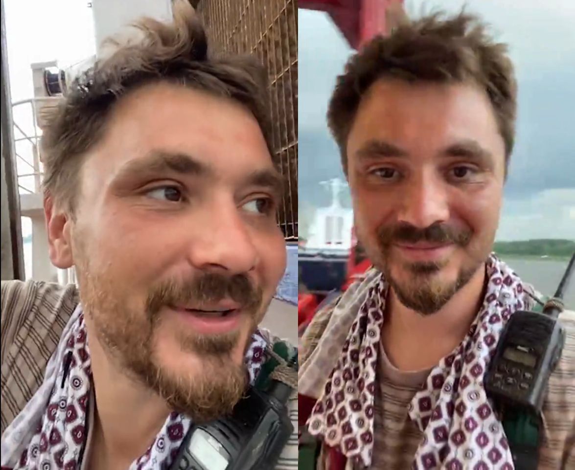 Daniel Martyniuk, syn milionera ciężko pracuje na statku. Pokazał wideo