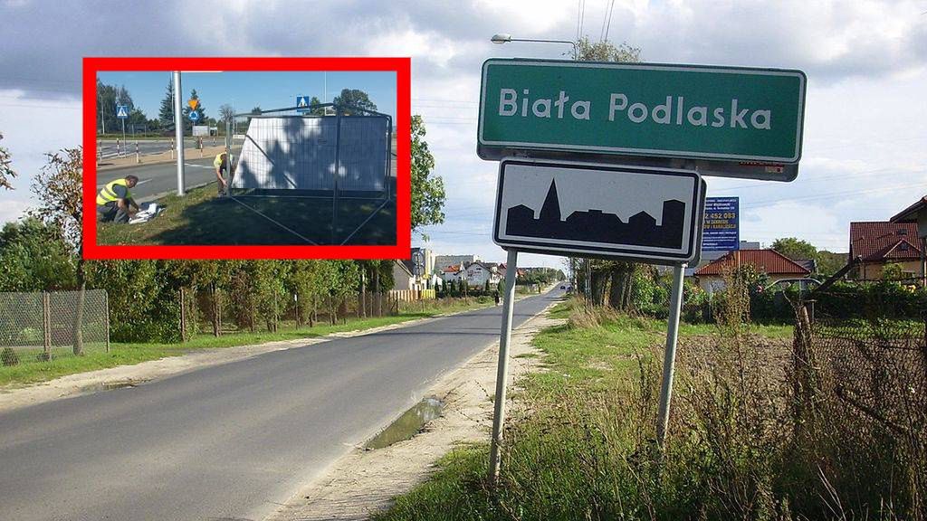 Mariusz Kamiński z PiS stracił banery w Białej Podlaskiej. Straż miejska w akcji