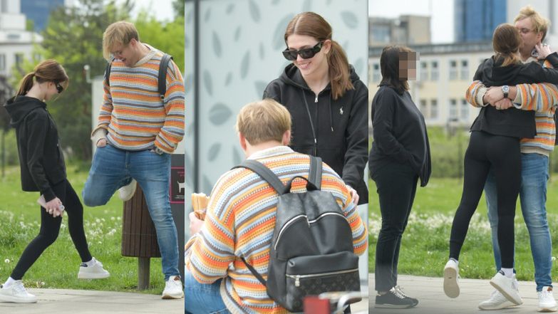 Rozanielona Roksana Węgiel dokazuje z Kevinem Mglejem i OBŚCISKUJE SIĘ z nim na oczach "teściowej". Romantycznie? (ZDJĘCIA)