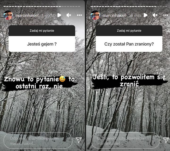 Hakiel nie unikał intymnych pytań