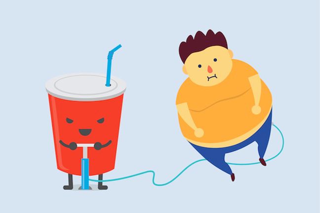 Otyłość wśród dzieci spowodowana jest przede wszystkim niewłaściwym odżywianiem. 