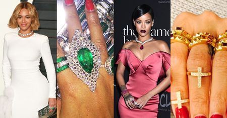 Rihanna i Beyonce chwalą się biżuterią (ZDJĘCIA)