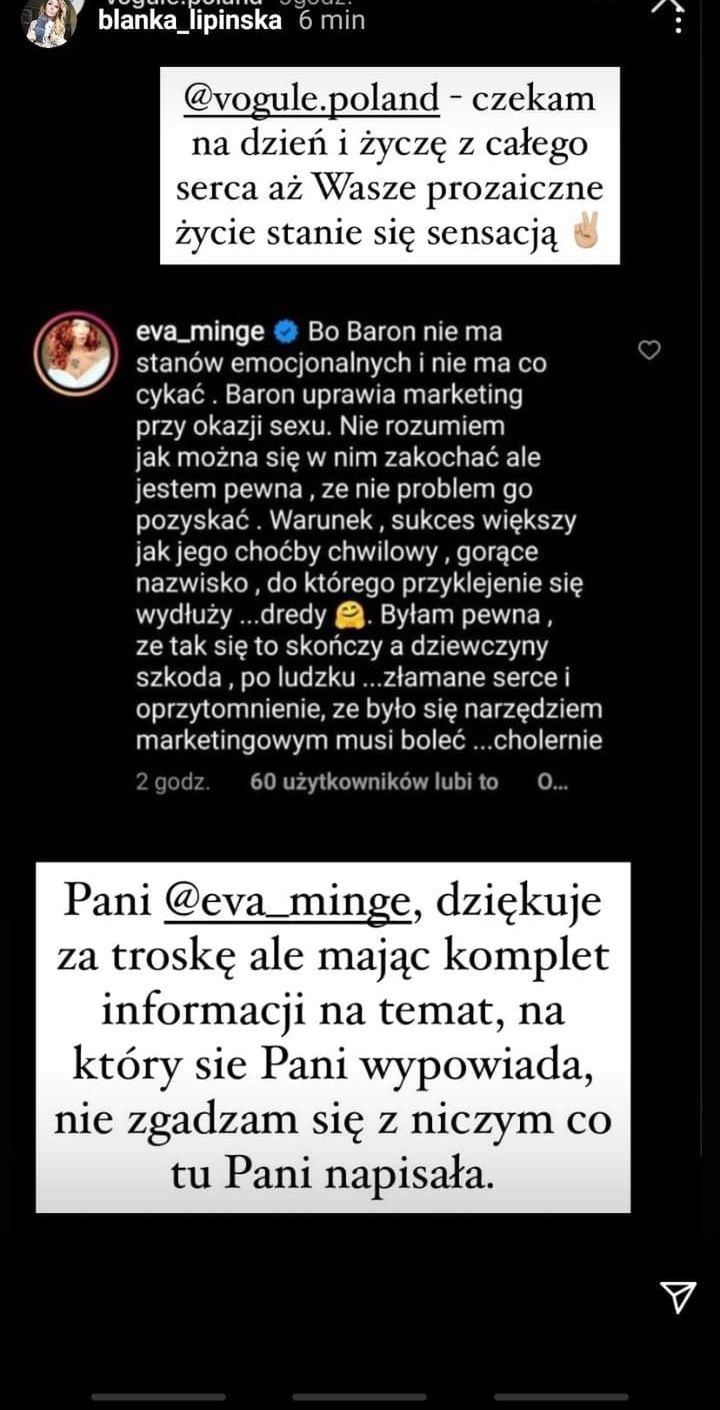 Eva Minge krytykuje Barona