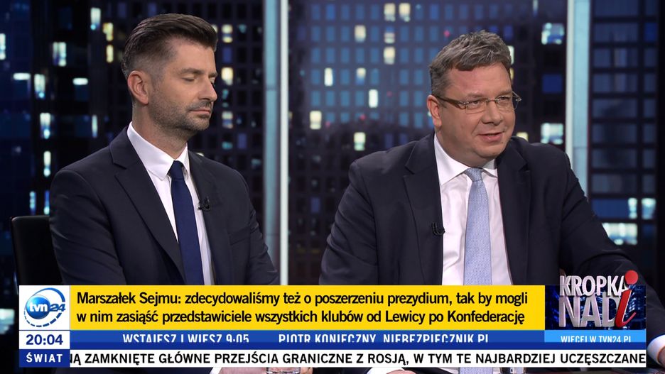 Michał Wójcik krytykował orędzie Hołowni