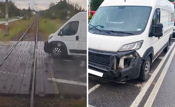 Bus wjechał prosto pod pociąg. Jest nagranie z kabiny maszynisty