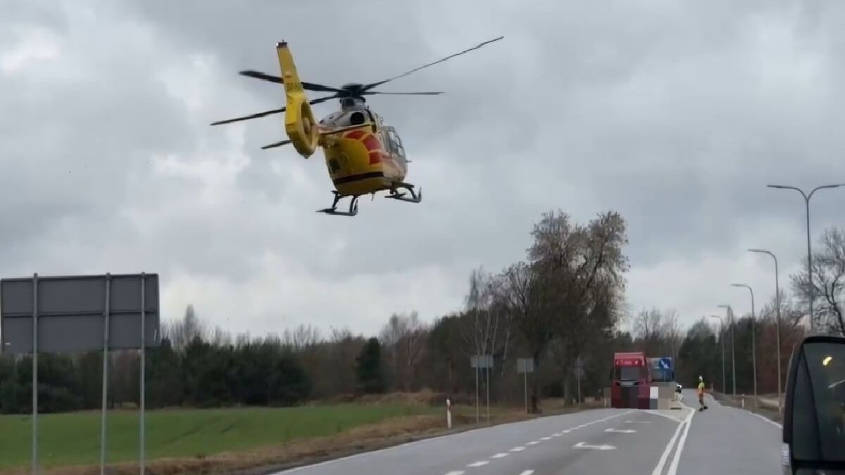 Helikopter LPR w locie