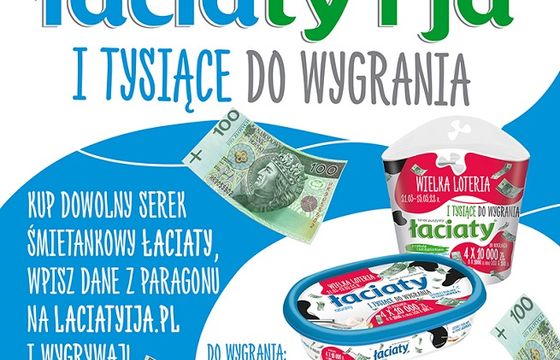 Tysiące złotych do wygrania w loterii serków Łaciaty