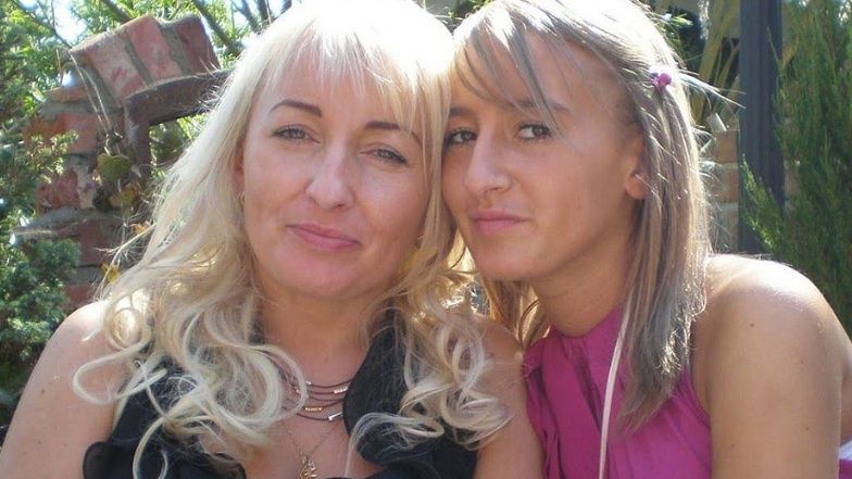 Iwona Wieczorek z mamą