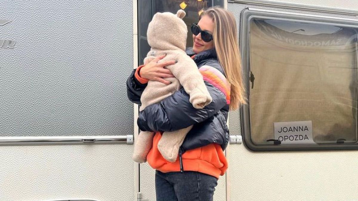 Na zdjęciu: Joanna Opozda z synem