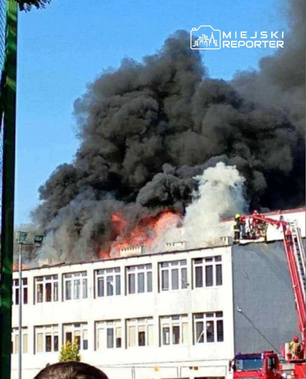Pożar w szkole w Magnuszewie
