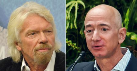 Kosmiczny wyścig miliarderów. Branson wyprzedza Bezosa na ostatniej prostej