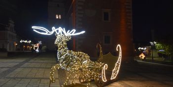 Sandomierz: Starówka udekorowana na święta