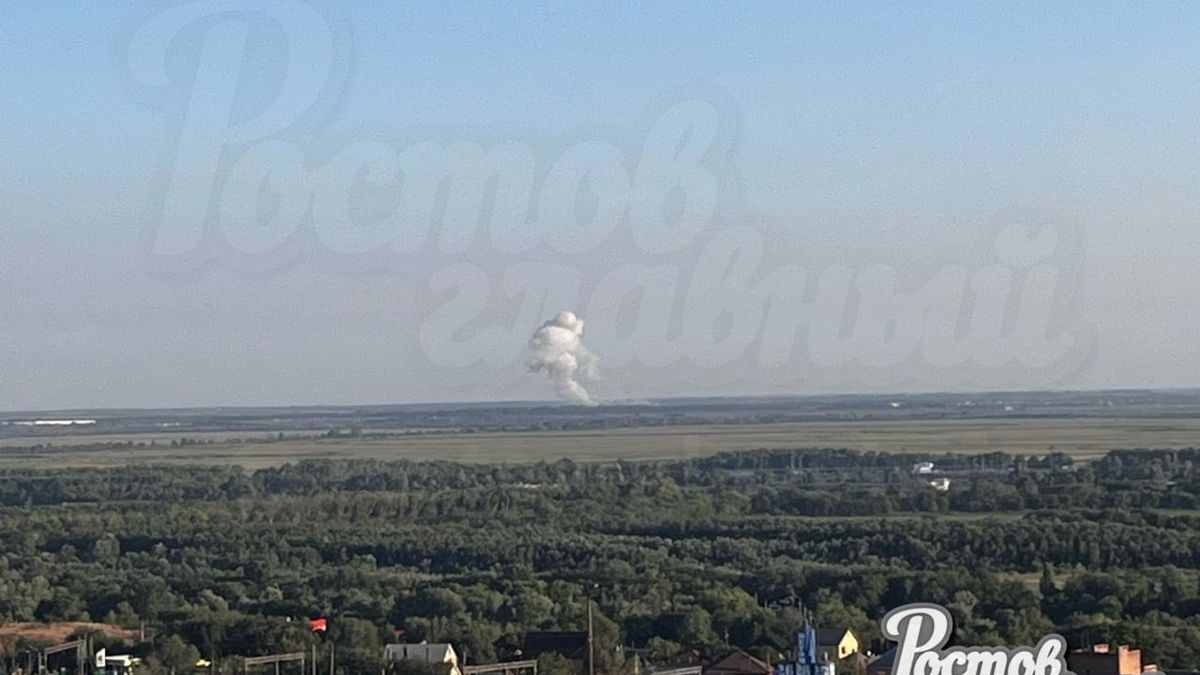 Eksplozja najpewniej systemu S-300/400 gdzieś w Rostowie.