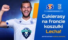 CukierAsy na froncie koszulek Lecha Poznań