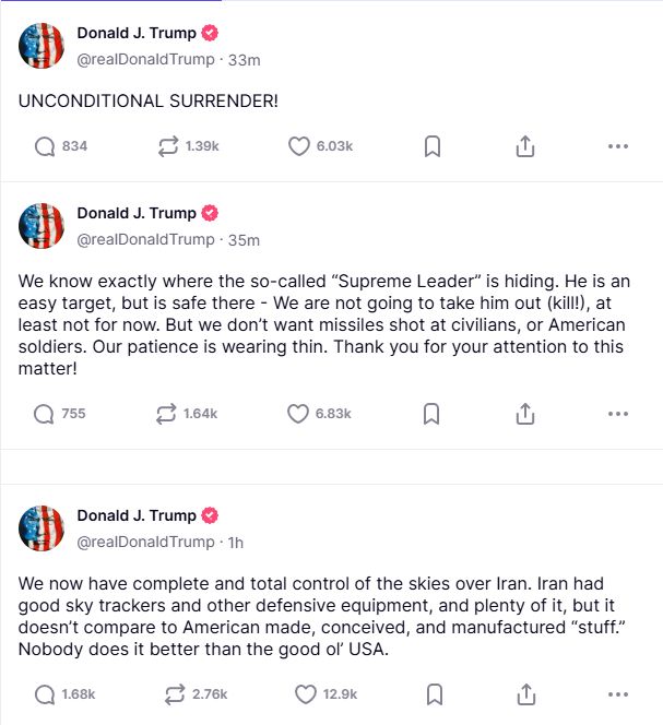 Wpisy Donalda Trumpa