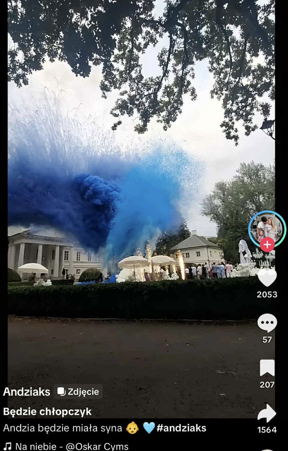 Wyciekło nagranie kluczowego momentu gender reveal