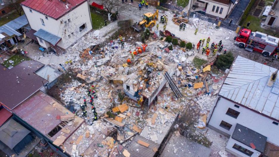 Wybuch gazu w Puławach